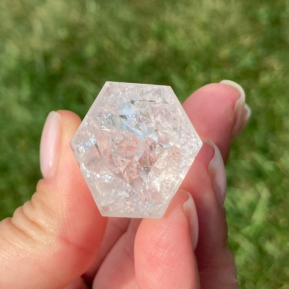 Crackle quartz point - Picture 5 of 6